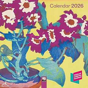 Flame Tree Publishing National Galleries Scotland Mini Wall Calendar 2026 18x18c