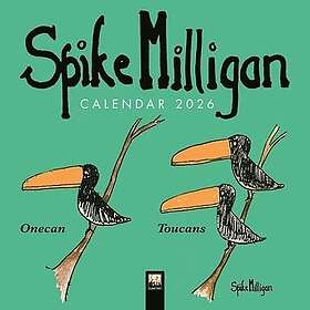 Flame Tree Publishing Spike Milligan Mini Wall Calendar 2026