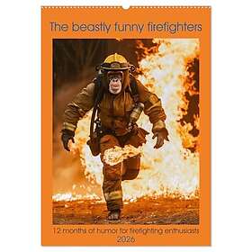 Calvendo The beastly funny firefighters Wall Calendar 2026 A2