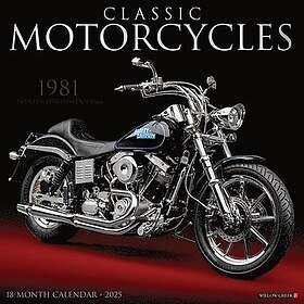 Willow Creek Press Classic Motorcycles Wall Calendar 2026 12 X 12