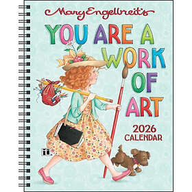 Mary Engelbreit You Are a Work of Art Monthly/Weekly Planner Calendar 2026