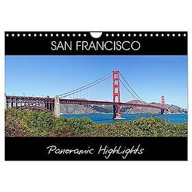 Calvendo SAN FRANCISCO Panoramic Highlights Wall Calendar 2026 A4