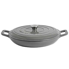 Argon Cast Iron Shallow Casserole Dish 30cm 2.3L