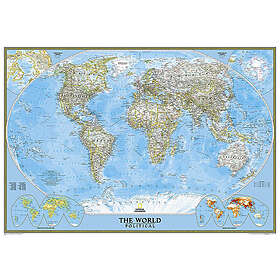 National Geographic Poster World Classic Enlarged & Laminated 185 x 122 cm