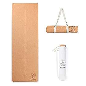 Ecoga Cork Yoga Mat incl. Yoga Mat Bag + Carry Strap
