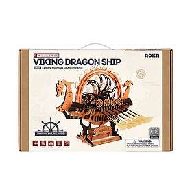 ROKR Viking Dragon Ship Mekaniskt 3D-träpussel LK802