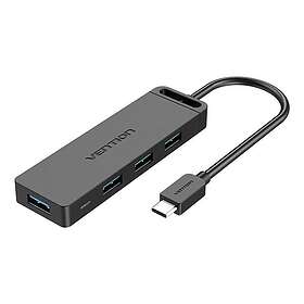 Vention 5in1 Hub with 4 USB 3.0 Ports and USB-C Cable 0.15m