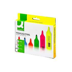 Q-Connect Assorted Highlighters (Assorted Colors) 6-pack