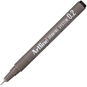 Artline Drawing System Fineliner 0.2mm (Black)