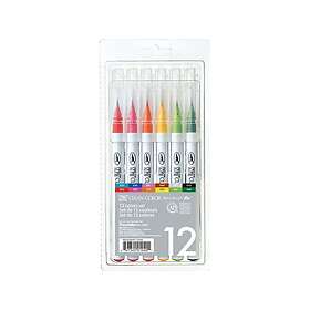 ZIG Clean Color Real Brush Brush Pen 12-pack