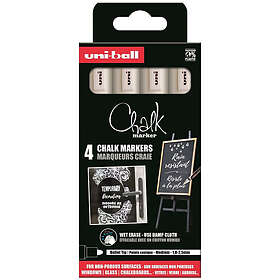 Uni-ball Posca PWE-5M Chalk Marker (White) 4-pack
