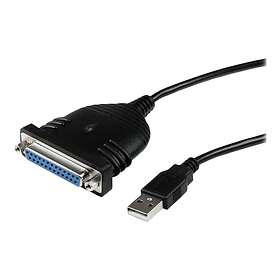 StarTech.com ICUSB1284D25 USB to DB25 Parallel Printer Adapter Cable USB A to DB