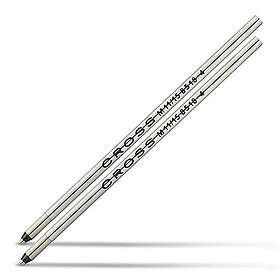 Cross D-1 Mini Ballpoint Pen Refill Medium Blue 2-Pack