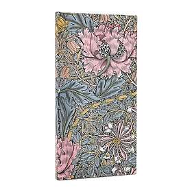 2026 Morris Pink Honeysuckle (William Morris) Slim 12month Horizontal Hardcover 