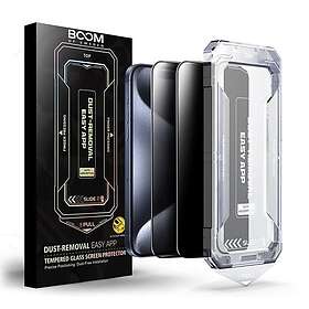 Boom Privacy Tempered Glass Screen Protector for iPhone 15 Pro (2-pack)