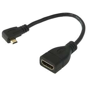 Afunta HDMI-MICRO90 Micro-HDMI Male to HDMI Female Adapter 17cm