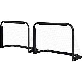 Northix Football Goal Set Of 2 Folding Football Goals With Metal Frame