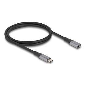 DeLock 81201 USB-C (Male) to USB-C (Female) USB 3.2 Power Delivery 1 m Extension