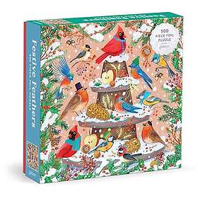 Galison Festive Feathers 500 Pieces