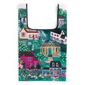 Galison Cottage Hills Packable Nylon Tote Bag