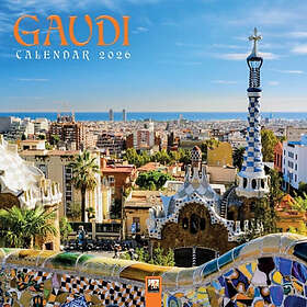 Flame Tree Publishing Gaudí Wall Calendar 2026