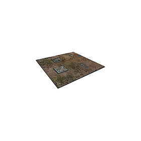 TerrainCrate Deadzone Sector #3 Gaming Mat 2'x2' with 3″ Squares