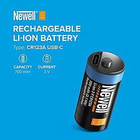 Newell USB-C CR123A 700mAh 2-pack