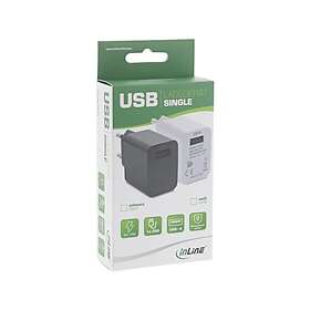 InLine 31507B AC Single USB-A Wall Charger 5W