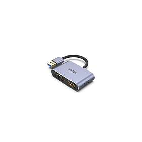 Unitek V1304A Video Card 4-Pin Mini-USB Type A Male to HD-15 (VGA), HDMI Female 