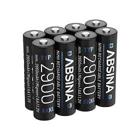 Absina Rechargeable AA 8-pack