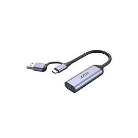 Unitek V1167A USB Type-A/USB Type-C to HDMI Adapter Male-Female Straight