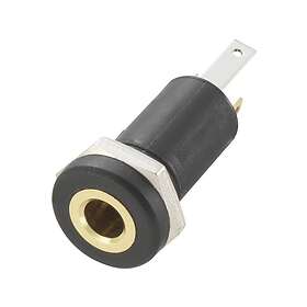 TRU COMPONENTS 718574 Jack Plug 3.5mm Connector, Recessed Mount Vertical Pins: 3