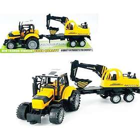 John Deere Tractor With Excavator