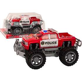 LEANToys Police Pickup Truck
