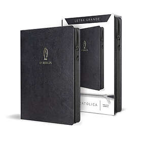 La Biblia Católica Letra Y Tamaño Grande. Símil Piel Negra, Cremallera Catholic 