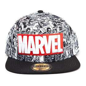 Difuzed Marvel Comics - Classic Red & White Logo Snapback Cap