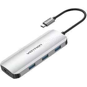 Vention TOJHB USB-C to 3x USB-A + 1x HDMI+ 1x USB-C Adapter