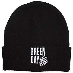 Green Stacked Logo & Grenade Beanie