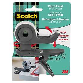 Scotch Tape dispenser Twist 1rl tape grey