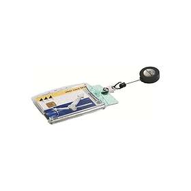 Durable Card holder 54x85mm w/reel (10)