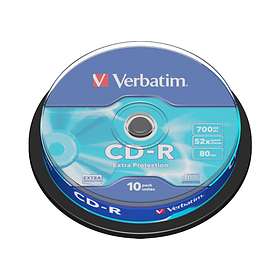 Verbatim CD-R 700MB 52x 10-pack Cakebox Extra Protection