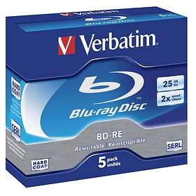 Verbatim BD-RE 25GB 2x 5-pack Jewel Case