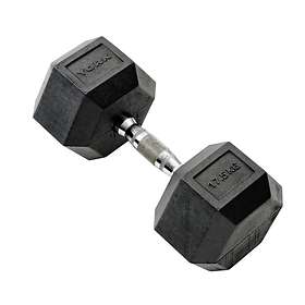 York Fitness Rubber Hex Dumbbell 17.5kg