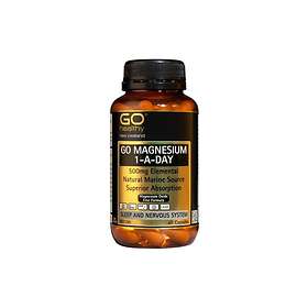 Go Healthy Magnesium 1-A-Day 500mg Elemental 60 Capsules