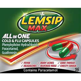 Lemsip Max Cold & Flu 16 Capsules