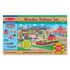 Melissa & Doug Wooden Railway Set 701