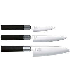 Kai Wasabi Knife Set 67S-300 Black