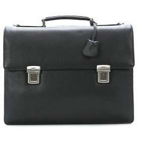 LEONHARD HEYDEN Berlin Zipped Briefcase Black