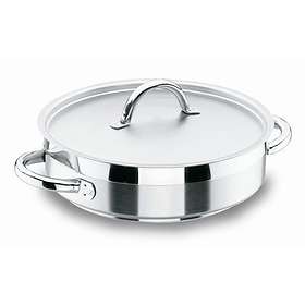 LACOR Chef Luxe Sauteuse Pan - 28cm Stainless Steel With Sandwich Bottom For All Hobs