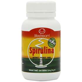 LifeStream Spirulina Certified Organic 500mg 200 Tablets